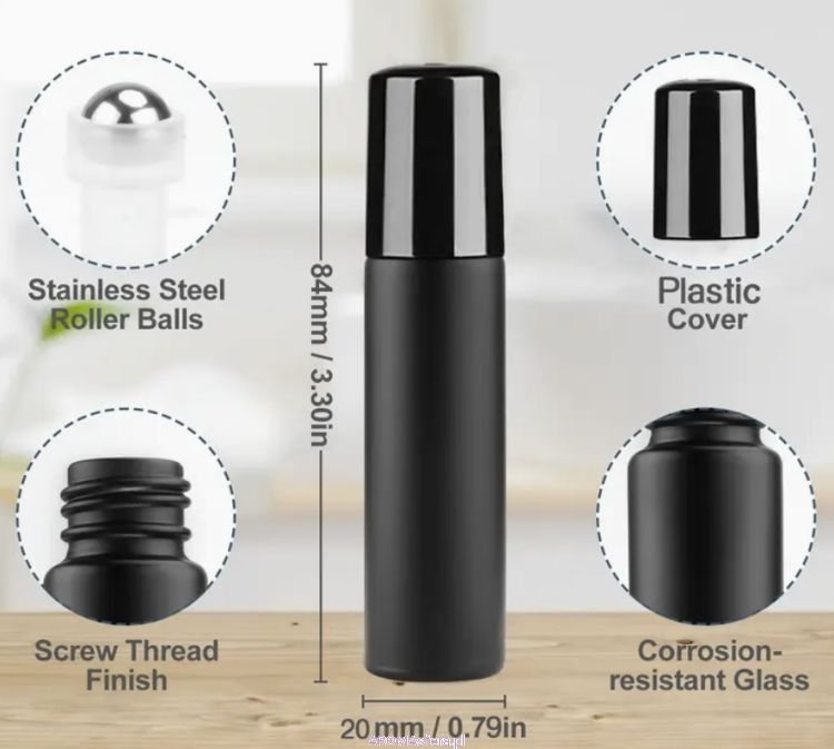 rollom czarny 10ml wymiary